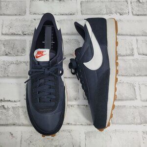 Nike Daybreak Sneakers Black Suede White Check Vintage Style Women's Size 9